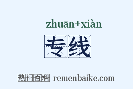 专线是什么意思的图片